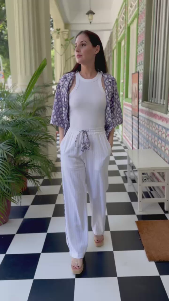 Fiji Short Sleeve Pants Set